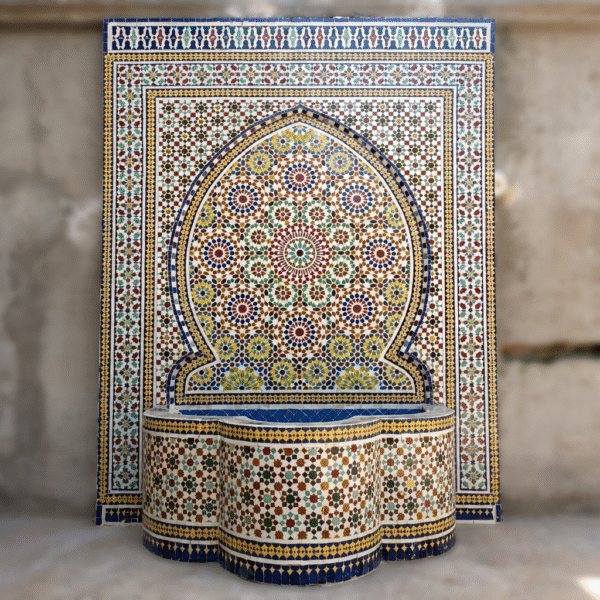 Fontaine en Zellige marocaine – Fontaine F-3