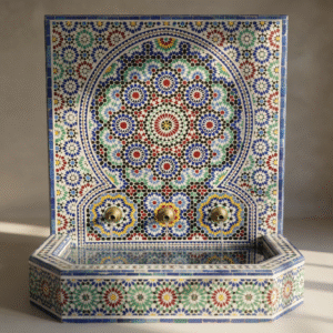 Fontaine en Zellige marocaine – Fontaine F-4