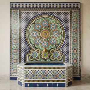 Fontaine en Zellige marocaine – Fontaine F-5