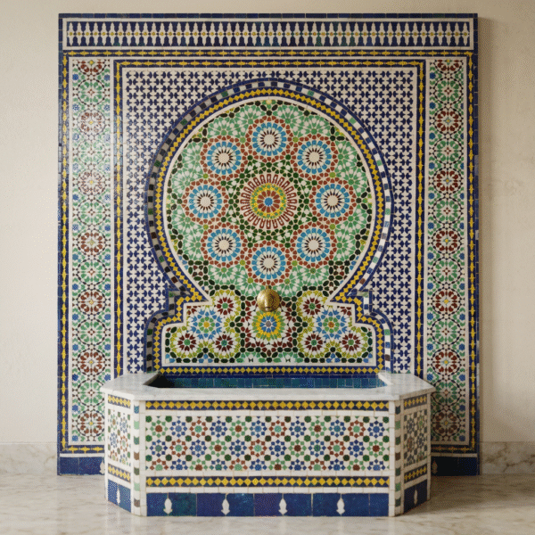 Fontaine en Zellige marocaine – Fontaine F-5