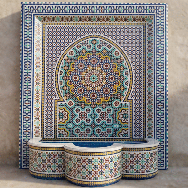 Fontaine en Zellige marocaine – Fontaine F-6