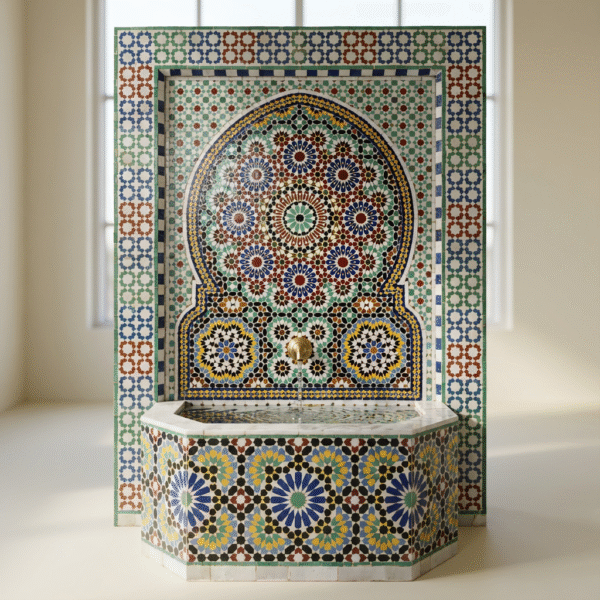 Fontaine en Zellige marocaine – Fontaine F-8