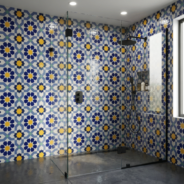 Shower_Tile_12 Carreau Zellige Marocain Authentique