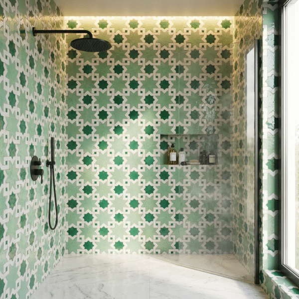 Shower_Tile_15 Carreau Zellige Marocain Authentique